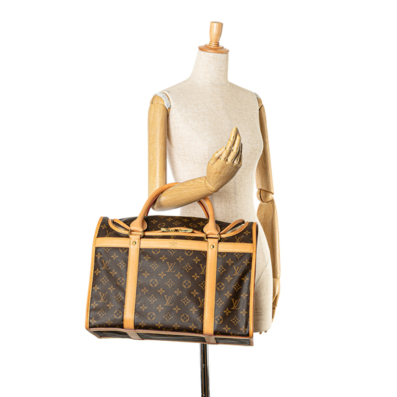 Pre-Loved Louis Vuitton Monogram Sac Chien Pet Carrier 40 - Picture 7 of 7